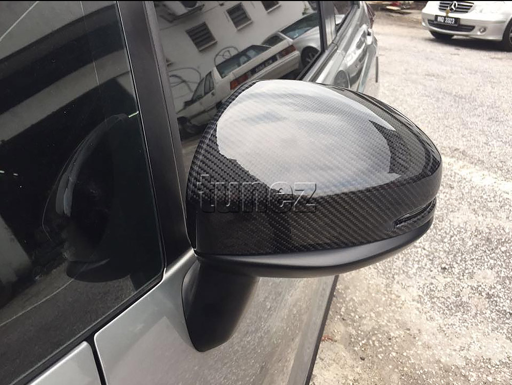 CFGK501 Honda Jazz Fit GK GK5 3rd Generation Gen 2014 2015 2016 2017 2018 2019 Comfortline VTi VTi-L VTi-S SE S EX Navi Aftermarket Original Real Carbon Fiber Black Finish Side Mirror Cover Car 100% Grade A Quality Australia UK European USA Autotunez tunez