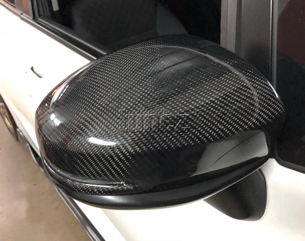 CFGK501 Honda Jazz Fit GK GK5 3rd Generation Gen 2014 2015 2016 2017 2018 2019 Comfortline VTi VTi-L VTi-S SE S EX Navi Aftermarket Original Real Carbon Fiber Black Finish Side Mirror Cover Car 100% Grade A Quality Australia UK European USA Autotunez tunez