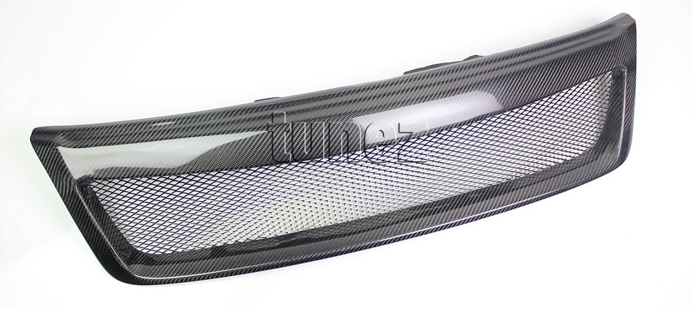 Subaru Forester SH 2008 2009 2010 2011 2012 Carbon Fiber Front Grille Grill 100% Original Real Carbon Black Mesh Glossy Sports STi