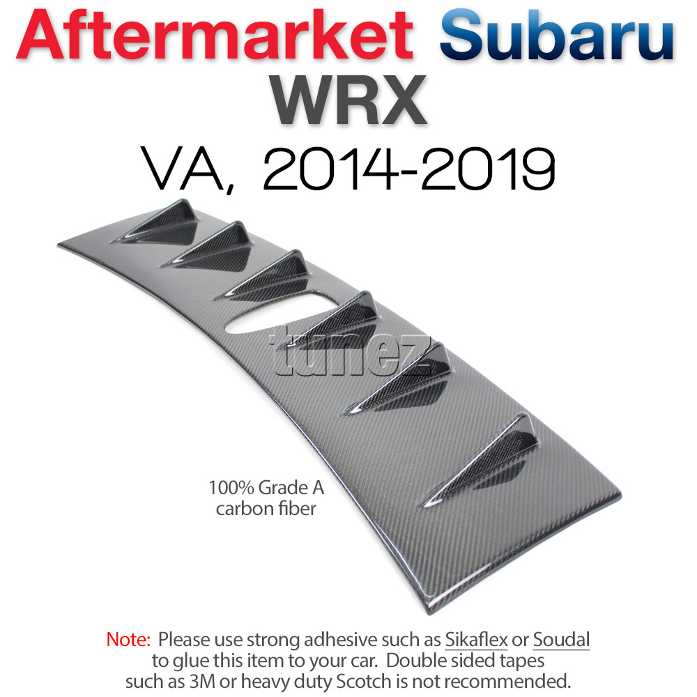 CFSVA01 Subaru Impreza WRX STI Version 11th 11 4th Generation Gen VA V1 Sedan New Carbon Fiber Grade A Vortex Generator Car Roof Shark Fin Aftermarket Black 2014 2015 2016 2017 2018 2019