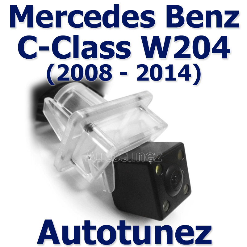 DC009 Mercedes Benz C-Class W204 2008 2009 2010 2011 2012 2013 2014 Dedicated Car Rear Reversing Camera Backup View Back With 4 LED Australia Safety Tunez