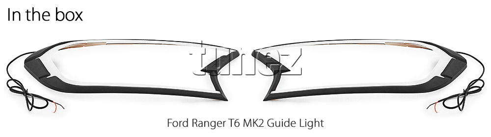 DRL17 Ford Ranger T6 Mk 2 Wildtrak XL XLS XLT LED Fog Light UK United Kingdom USA Australia Europe Daytime Day Running Light DRL Day-Running-Light Lamp Front Lights With Turn Signal Light White For Car Aftermarket Pair 2015 2016 2017 2018