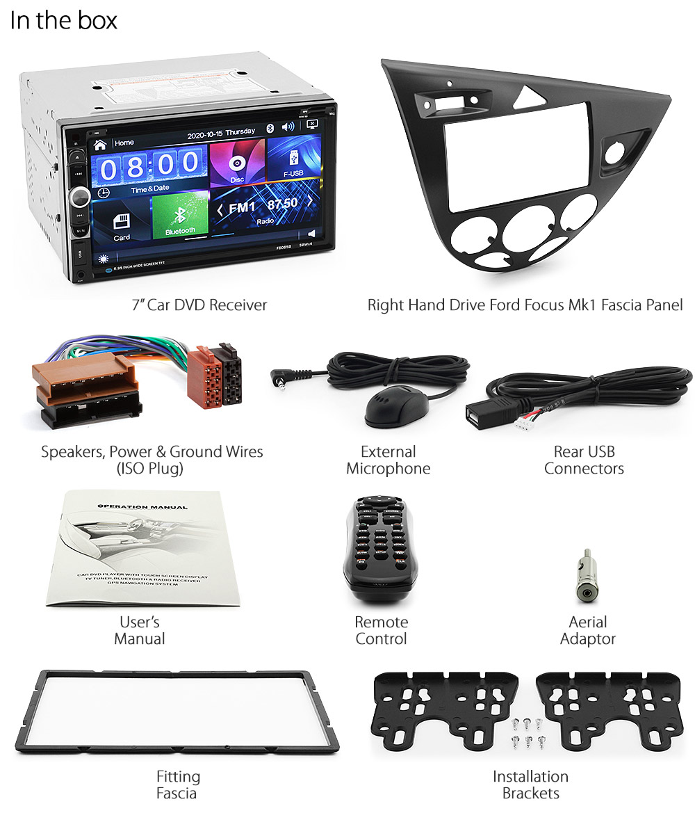 Ford Focus MK1 19982004 Car DVD MP3 Player Head Unit