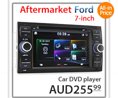 FF01GPS Aftermarket 7-inch Ford Focus Transit Car DVD GPS player stereo radio head unit sat nav navi tunez details supports HD 720p