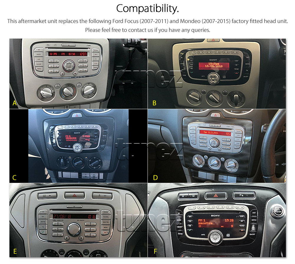 FF17DVD Ford Focus Generation MK3 MKIII Year 2007 2008 2009 2010 2011  7-inch Australia