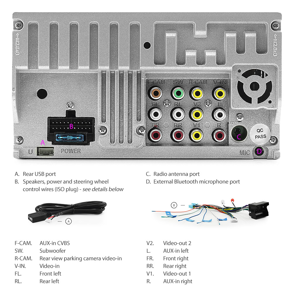 FF17DVD Ford Focus Generation MK3 MKIII Year 2007 2008 2009 2010 2011 7-inch Australia UK European USA Direct Loading design car DVD USB SD CD player RDS radio stereo head unit details mp3 mp4 DIVX Aftermarket External and Internal Microphone Bluetooth Europe Free Reversing Camera ID3 Tag RMVB MP4 MKV AVI Full High Definition FHD 1080p Fascia Facia Kit ISO Wiring Harness Plug Front Camera Connects2 CTSFO002.2 CTSFO003.2