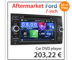 FF01GPS Aftermarket 7-inch Ford Focus Transit Car DVD GPS player stereo radio head unit sat nav navi tunez details supports HD 720p