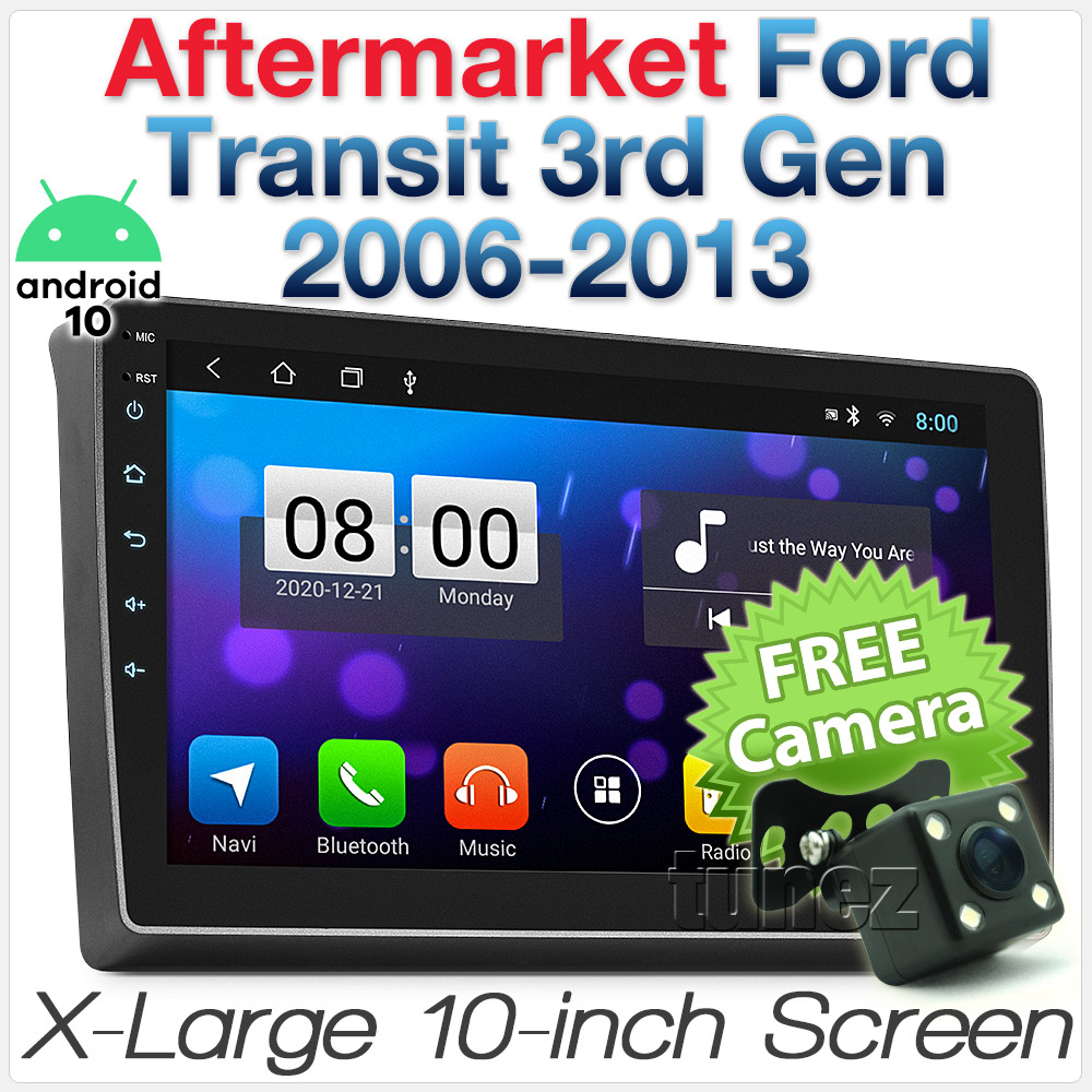 10" Android Car MP3 Player For Ford Transit 3rd Gen 2006-2013 Stereo Radio GPS