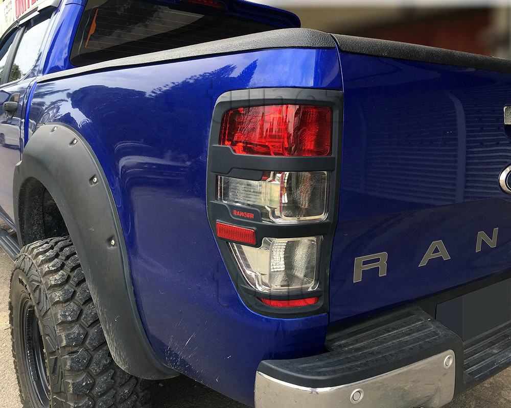 matte black front rear light lamp cover ford ranger ford ranger rear led lights