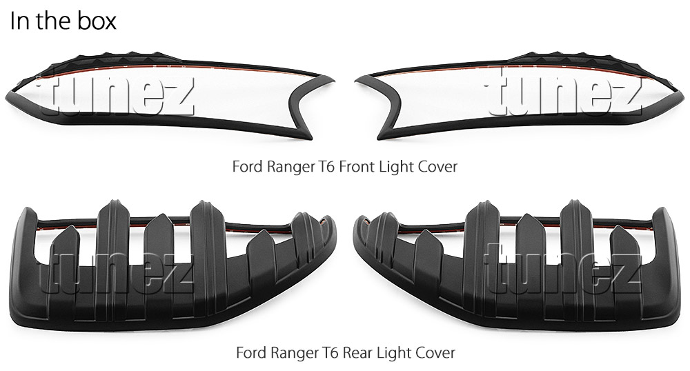 FRM09 Ford Ranger PX MK2 MKII T6 Wildtrak XL XLS XLT Limited 2 Limited2 LED Smoked LED Tail Rear Lamp Lights For Car Smoke AT Taillights Rear Lamp Light Aftermarket Pair 2016 2017 2018 Rhino