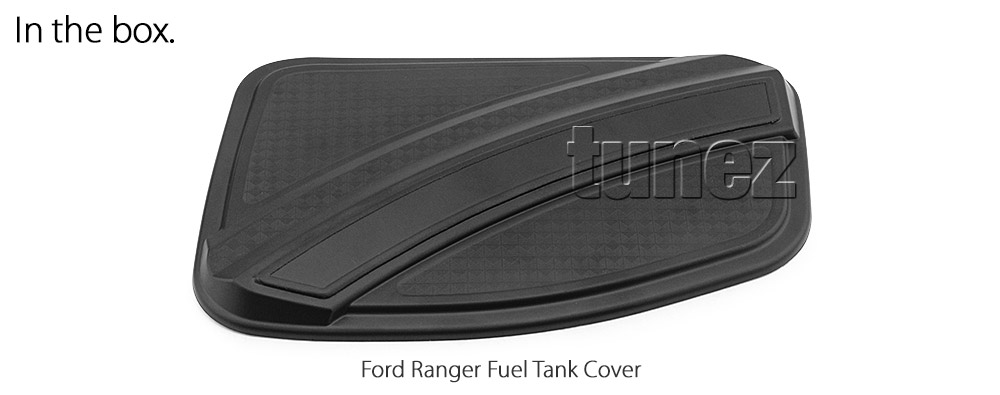 FRM13 Ford Ranger PX MK1 MK2 MKII MKI T6 Wildtrak XL XLS XLT Limited2 Matte Matt Black Petrol Oil Gas Fuel Tank Door Cover ABS Plastic Frame Mask 3M For Car Truck Aftermarket Year 2011 2012 2013 2014 2015 2016 2017 2018 Australia UK European USA tunez