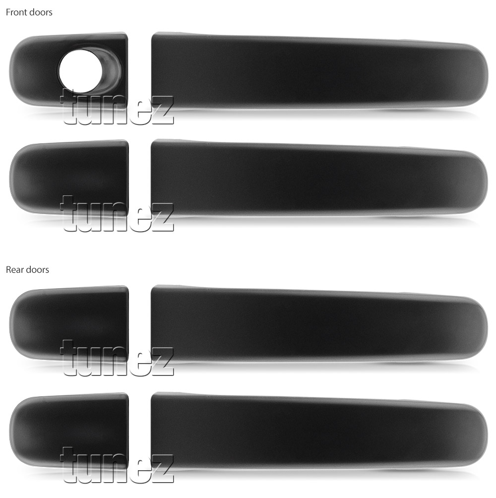 FRM15 Ford Ranger PX T6 MK1 MK2 MK3 MKII MKI MKIII Wildtrak FX4 XL XLS XLT Limited2 Limited 2 Smoked Smoke For Car Autotunez Tunez UK United Kingdom USA Australia Europe Matte Matt Black Night Dark Sky Series Edition Keyless Smart Key Door Handle Passenger Front Rear Side Cover Guard Protector For Car Aftermarket Set Pair 2011 2012 2013 2014 2015 2016 2017 2018 2019 2020