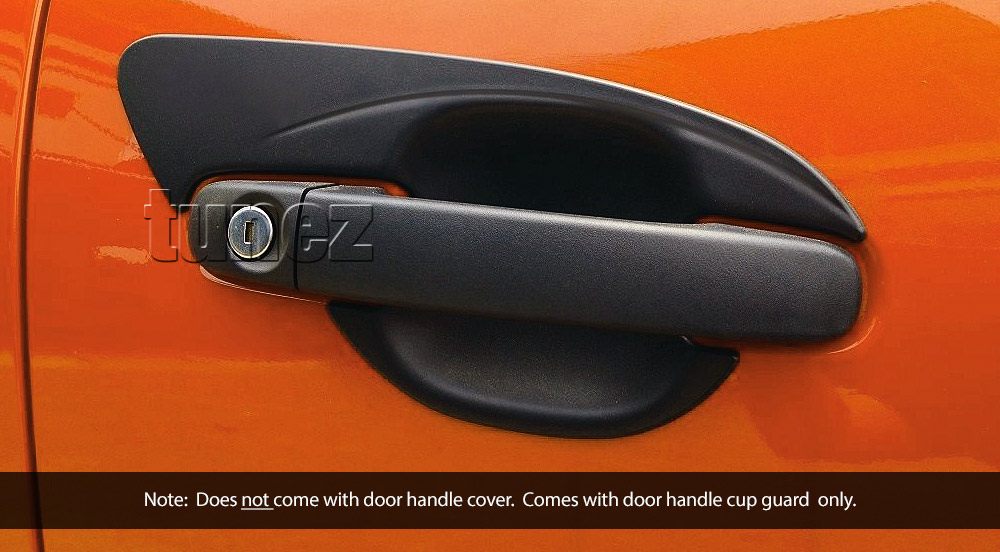 FRM17 Ford Ranger PX T6 MK1 MK2 MK3 MKII MKI MKIII Wildtrak FX4 XL XLS XLT Limited2 Limited 2 Smoked Smoke For Car Autotunez Tunez UK United Kingdom USA Australia Europe Matte Matt Black Night Dark Sky Series Edition Door Handle Cup Guard Protector Cover Passenger Front Rear Side For Car Aftermarket Set Pair 2014 2015 2016 2017 2018 2019 2020