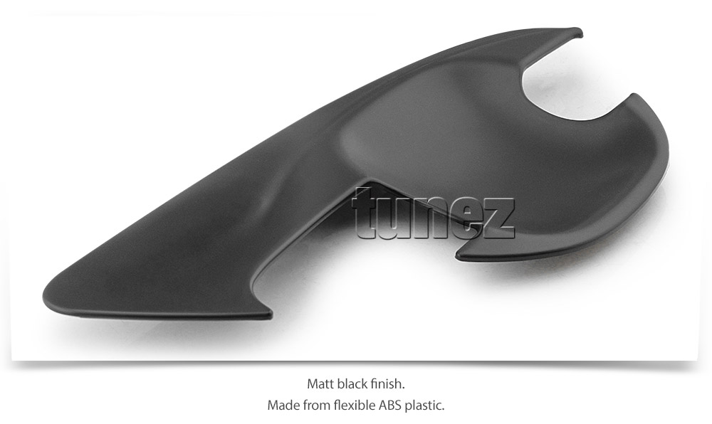 FRM17 Ford Ranger PX T6 MK1 MK2 MK3 MKII MKI MKIII Wildtrak FX4 XL XLS XLT Limited2 Limited 2 Smoked Smoke For Car Autotunez Tunez UK United Kingdom USA Australia Europe Matte Matt Black Night Dark Sky Series Edition Door Handle Cup Guard Protector Cover Passenger Front Rear Side For Car Aftermarket Set Pair 2014 2015 2016 2017 2018 2019 2020
