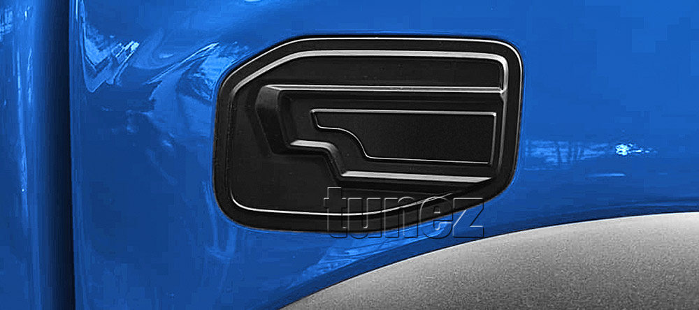 FRM20 Ford Ranger T6 PX Raptor Ute 2.0 TDCi Bi-Turbo Bi Turbo Matte Matt Black Petrol Oil Gas Fuel Tank Door Cover ABS Plastic Frame Mask 3M For Car Truck Aftermarket Year 2018 2019 2020 2021 Australia UK European USA tunez
