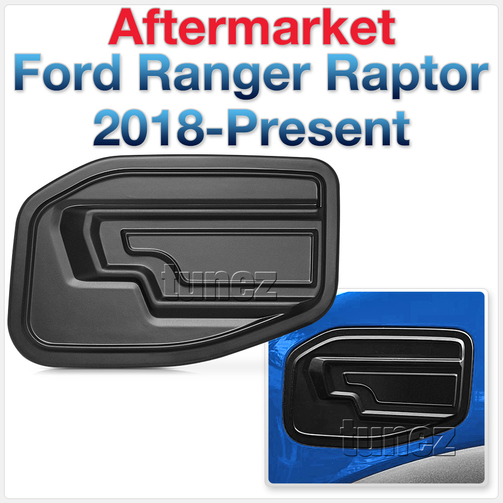 FRM20 Ford Ranger T6 PX Raptor Ute 2.0 TDCi Bi-Turbo Bi Turbo Matte Matt Black Petrol Oil Gas Fuel Tank Door Cover ABS Plastic Frame Mask 3M For Car Truck Aftermarket Year 2018 2019 2020 2021 Australia UK European USA tunez