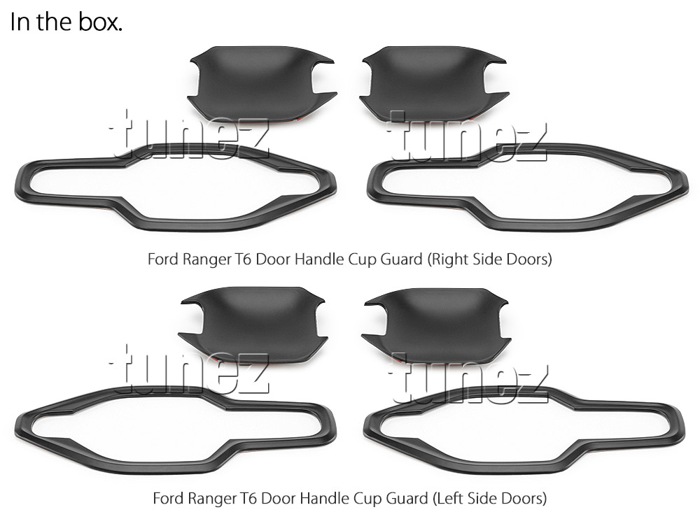 NVM06 Nissan Navara NP300 NP 300 D23 Series X-Trail T32 Qashqai J11 DX RX ST ST-X SL Visia Acenta Acenta+ N-Connecta Tekna LED Fog Light UK United Kingdom USA Australia Europe Matte Matt Black Night Dark Sky Series Edition Door Handle Cup Guard Protector Cover Passenger Front Rear Side For Car Aftermarket Set Pair 2014 2015 2016 2017 2018 2019 2020