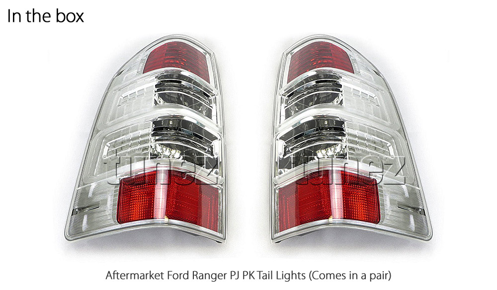 FRR05 Ford Ranger PJ PK T5 MK1 MK2 MKII MKI Wildtrak Thunder TDCi XL XLT Limited2 Limited 2 OEM 3 Three Bulb Included Tail Rear Lamp Lights For Car Autotunez Tunez Taillights Rear Lamp Light Aftermarket Pair Set 2006 2007 2008 2009 2010 2011 Facelift