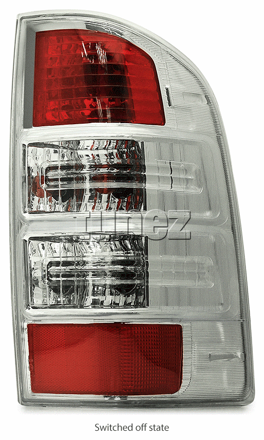 FRR05 Ford Ranger PJ PK T5 MK1 MK2 MKII MKI Wildtrak Thunder TDCi XL XLT Limited2 Limited 2 OEM 3 Three Bulb Included Tail Rear Lamp Lights For Car Autotunez Tunez Taillights Rear Lamp Light Aftermarket Pair Set 2006 2007 2008 2009 2010 2011 Facelift