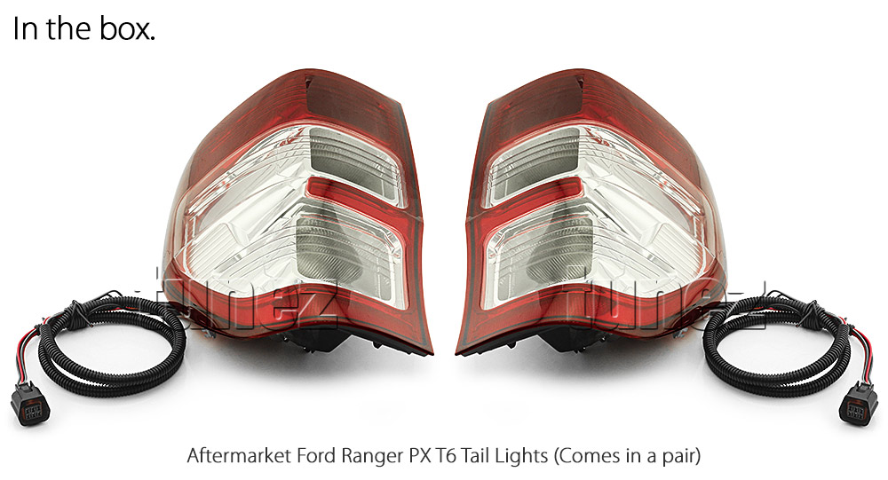 FRR06 OEM Standard Original A Pair Set Ford Ranger PX MK1 MK2 MKII MKI T6 2012 2013 2014 2015 2016 2017 2018 2019 Wildtrak XL XLS XLT Tail Rear Lamp Lights For Car Taillights Rear Lamp Light Aftermarket
