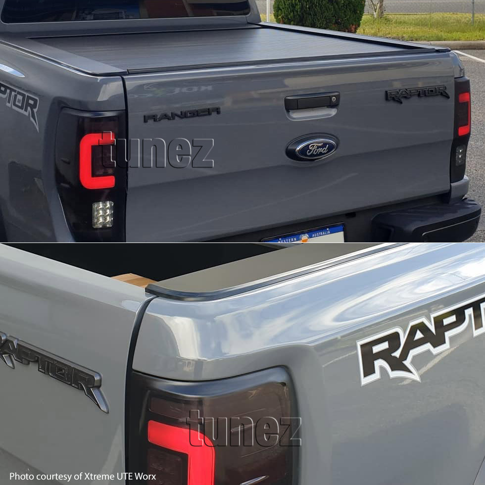 NEW Smoked LED Tail Rear Lamp Lights For Ford Ranger Raptor 2018 2019