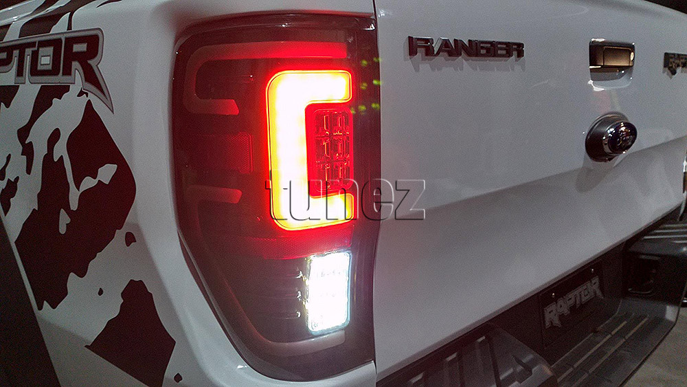 NEW Smoked LED Tail Rear Lamp Lights For Ford Ranger Raptor 2018 2019