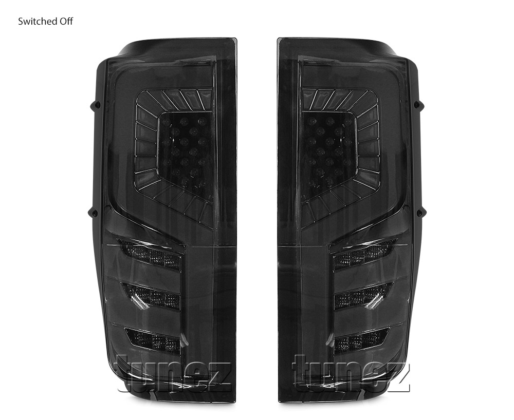 FRR21 Ford Ranger PX T6 Raptor Smoked Smoke F-150 F150 Falcon Wing Black Edition Styled Three LED Tail Rear Lamp Lights For Car Autotunez Tunez Taillights Rear Light OEM Aftermarket Pair Set 2018 2019 2020 2021 OEM Manufacturer Premier Series 1-Year 12-month Warranty Style Look 2.0 Bi Turbo CDI Bi-Turbo