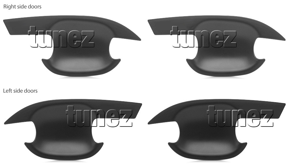 HCM05 Holden SUV Chevrolet Colorado Side Mirror Cover Guard Protector ABS Trim Generation Gen RG LT LTZ LS LSX Z71 Matt Matte Material Black OEM Fitting Aftermarket Door Handle Cup Guard Protector Cover Passenger Front Rear Side For Car Aftermarket Set Pair 2012 2013 2014 2015 2016 2017 2018 2019 2020