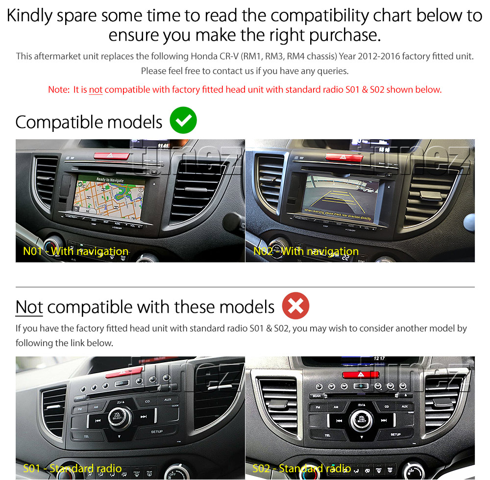 HCRV26AND GPS Aftermarket Honda CR-V CRV Year 2012 2013 2014 2015 2016 RM1 RM3 RM4 chassis 4th generation capacitive 10 inches touchscreen Universal Double DIN Latest Australia UK European USA Original CarPlay Android Auto 10 Car USB player radio stereo 4GdLTE WiFi head unit details Aftermarket External and Internal Microphone Bluetooth Europe Sat Nav Navi Plug and Play ISO Plug Wiring Harness Matching Fascia Kit Facia Free Reversing Camera Album Art ID3 Tag RMVB MP3 MP4 AVI MKV Full High Definition FHD 1080p DAB+ Digital Radio DAB + Connects2 CTSIZ001.2