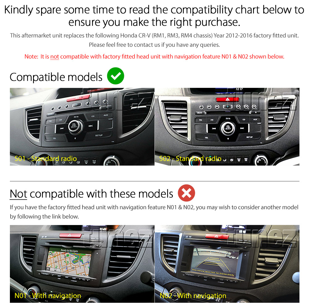 HCRV26AND GPS Aftermarket Honda CR-V CRV Year 2012 2013 2014 2015 2016 RM1 RM3 RM4 chassis 4th generation gen extra large 10-inch 10' Touch Screen IPS Capacitive Double Din Latest Australia UK European USA Original Android 8.1 8 Oreo car USB Charger 1.5A Player Radio Stereo Head Unit Details Aftermarket External and Internal Microphone Bluetooth Europe Sat Nav Navi Plug and Play ISO Plug Wiring Harness Matching Fascia Kit Facia Free Reversing Camera Album Art ID3 Tag RMVB MP3 MP4 AVI MKV Full High Definition FHD AirPlay Air Play MirrorLink Mirror Link 1080p DAB+ Digital Radio DAB +