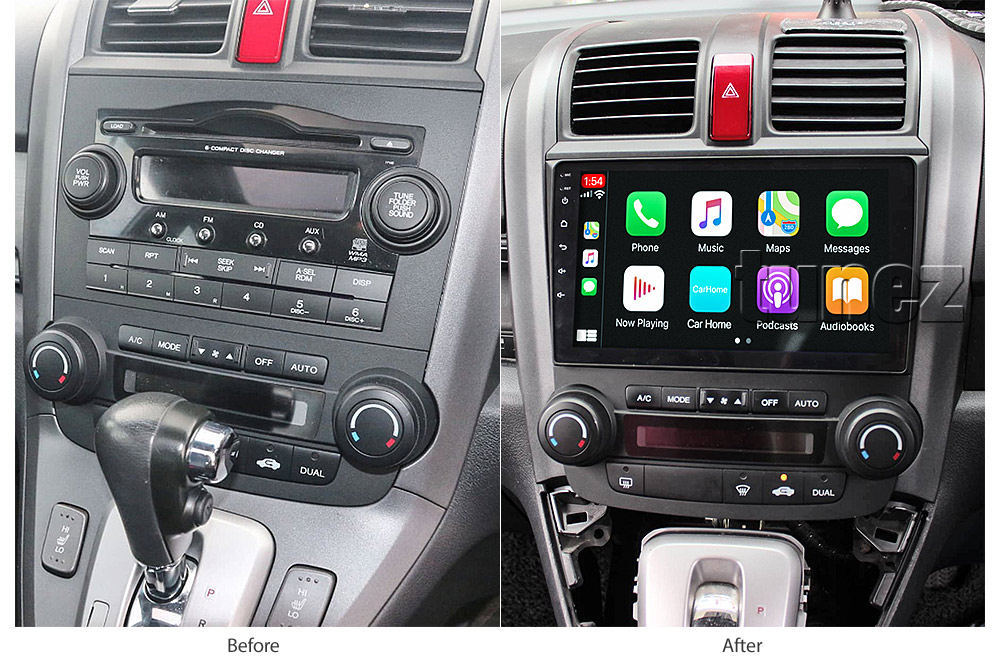 HCRV27CP HCRV27 Licensed Apple CarPlay Android Auto GPS Honda CR-V CRV Year 2007 2008 2009 2010 2011 RE1 RE2 RE3 RE4 RE5 RE7 chassis 3rd generation gen Super Large 9-inch 9