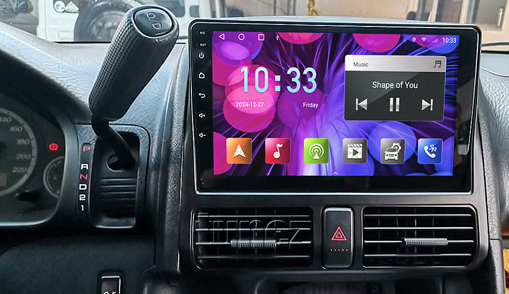 HCRV29AND GPS Aftermarket Honda CR-V CRV Year 2002 2003 2004 2005 2006 RD chassis 9-inch touchscreen Universal Double DIN Latest Australia UK European USA Original CarPlay Android Auto 10 Car USB player radio stereo 4G LTE WiFi head unit details Aftermarket External and Internal Microphone Bluetooth Europe Sat Nav Navi Plug and Play ISO Plug Wiring Harness Matching Fascia Kit Facia Free Reversing Camera Album Art ID3 Tag RMVB MP3 MP4 AVI MKV Full High Definition FHD 1080p DAB+ Digital Radio DAB + Connects2 CTSIZ001.2