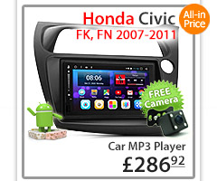 HCVC26AND GPS Aftermarket Honda Civic Hatchback Hatch 3-Door 5-Door 8th Generation Europe European FK FN Year 2007 2008 2009 2010 2011 7-inch Universal Double DIN Latest Australia UK European USA Original Android 7.1 Nougat car USB Charger 2.1A SD player radio stereo head unit details Aftermarket External and Internal Microphone Bluetooth Europe Sat Nav Navi Plug and Play Fascia Kit Right Hand Drive ISO Plug Wiring Harness Steering Wheel Control Double DIN MID Multi-Information Display Patch Lead Connects2 Free Reversing Camera Album Art ID3 Tag RMVB MP3 MP4 AVI MKV Full High Definition FHD Apple AirPlay Air Play MirrorLink Mirror Link 1080p DAB+ Digital Radio DAB +