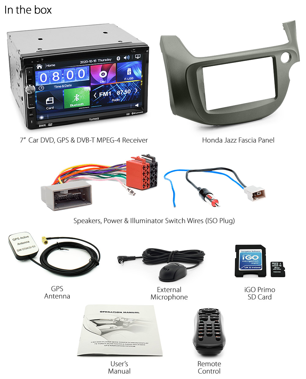 Honda Jazz Fit Ge Car Dvd Gps Mp3 Player Usb Stereo Radio Digital Tv