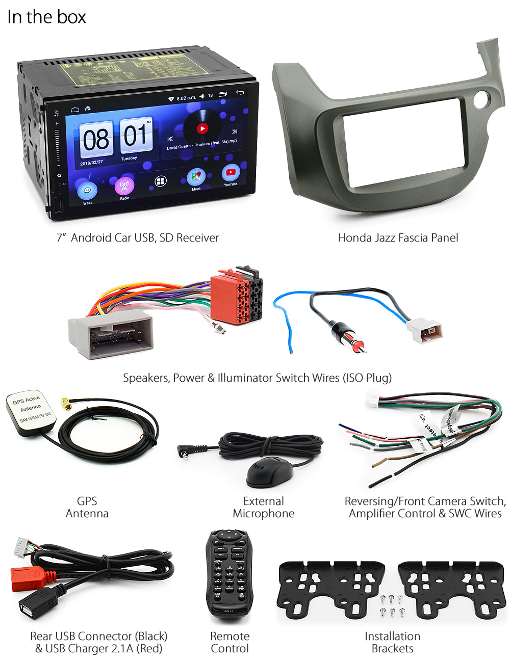 Honda Jazz Fit Ge8 Android Car Radio Stereo Bluetooth 2010