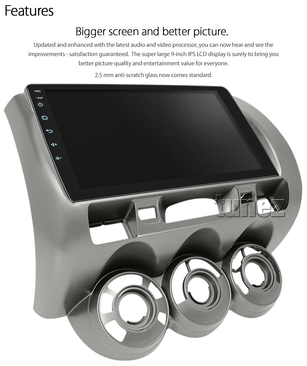 9" Android Car MP3 Player For Honda Jazz Fit 2003 2004 2005 GPS Radio