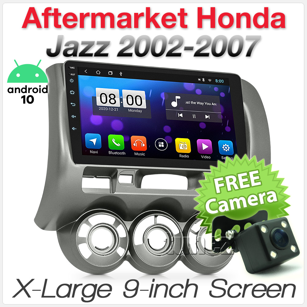 9" Android MP3 Car Player GPS For Honda Jazz GD 2002-2007 Stereo Radio Fascia
