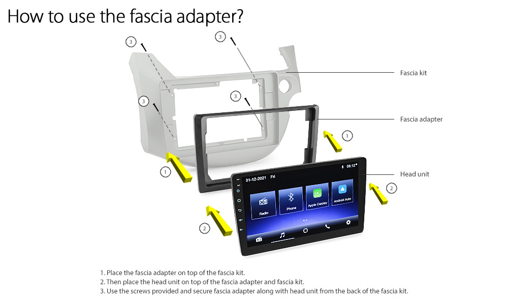 HJAZ22CP GPS Aftermarket Honda Jazz Fit Fits 2nd Generation Gen GE8 GE 2008 2009 2010 2011 2012 2013 Left Right Hand Drive RHD LHD Super Large 9-inch 9' Touch Screen IPS Capacitive Universal Double DIN Latest Australia UK European USA Original Car USB 2.0A Charge player radio stereo head unit Aftermarket External and Internal Microphone Bluetooth Europe Sat Nav Navi Plug and Play ISO Plug Wiring Harness Matching Fascia Kit Facia Free Reversing Camera Album Art ID3 Tag RMVB MP3 MP4 AVI MKV Full High Definition FHD AirPlay Air Play MirrorLink Mirror Link 1080p DAB+ Digital Radio Connects2 CTSHO003.2