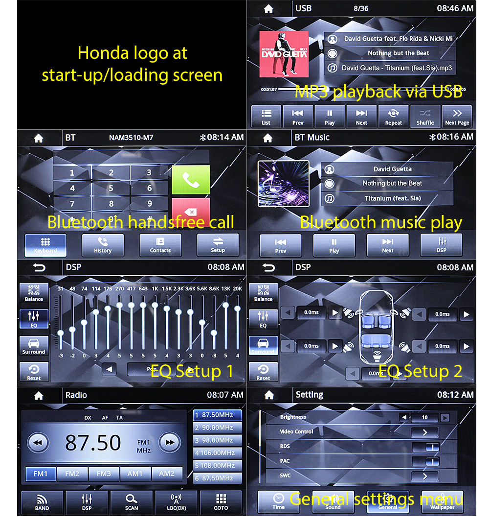 HJAZ25CP Aftermarket Honda Jazz 2nd Generation GE8 Chassis Nakamichi NAM3510-M7 Licensed Apple CarPlay Android Auto 2008 2009 2010 2011 2012 2013 7-inch Universal Double DIN Latest Australia UK European USA Original Car USB Charger 1.0A SD player radio stereo head unit details External and Internal Microphone Bluetooth Europe Sat Nav Navi Plug and Play ISO Plug Wiring Harness Fascia Kit Facia Free Reversing Camera Album Art ID3 Tag RMVB MP3 MP4 AVI MKV Full High Definition FHD 1080p DAB+ Digital Radio