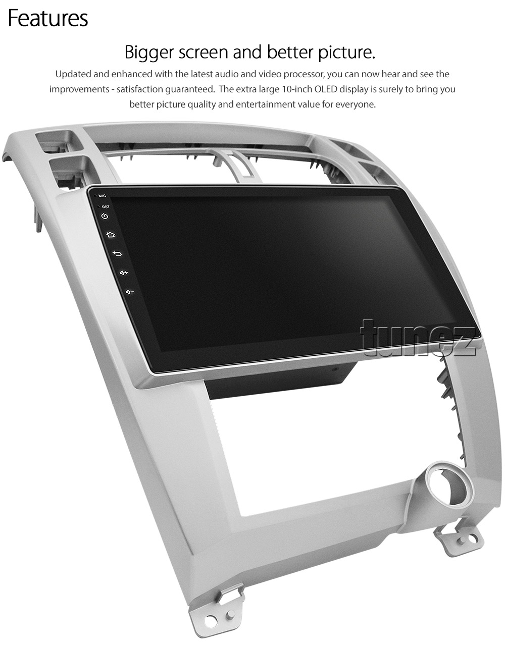 HTC01AND GPS Aftermarket Hyundai Tucson 1st Generation Gen JM chassis 2005 2006 2007 2008 2009 2010 capacitive 10 inches touchscreen Universal Double DIN Latest Australia UK European USA Original CarPlay Android Auto 10 Car USB player radio stereo 4G LTE WiFi head unit details Aftermarket External and Internal Microphone Bluetooth Europe Sat Nav Navi Plug and Play ISO Plug Wiring Harness Matching Fascia Kit Facia Free Reversing Camera Album Art ID3 Tag RMVB MP3 MP4 AVI MKV Full High Definition FHD 1080p DAB+ Digital Radio DAB + Connects2 CTSIZ001.2