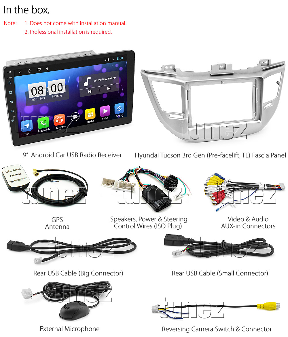 Android Car MP3 Player Hyundai Tucson 2015-2018 TL Stereo Radio GPS MP4
