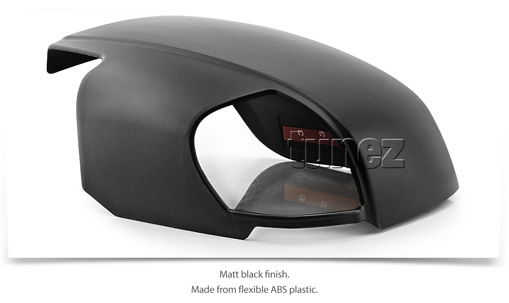 IDM03 Holden Colorado 7 SUV Chevrolet Colorado Isuzu D-Max Side Mirror Cover Guard Protector ABS Trim Generation Gen RG 2012 2013 2014 2015 2016 2017 2018 2019 LT LTZ LS LSX Z71 Matt Matte Material Black OEM Fitting Aftermarket