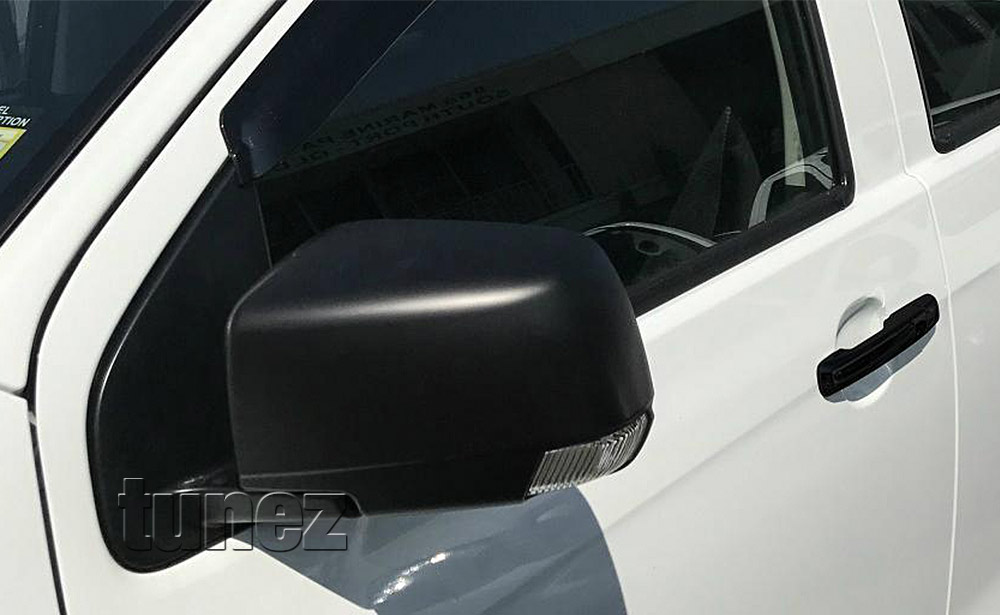 IDM03 Holden Colorado 7 SUV Chevrolet Colorado Isuzu D-Max Side Mirror Cover Guard Protector ABS Trim Generation Gen RG 2012 2013 2014 2015 2016 2017 2018 2019 LT LTZ LS LSX Z71 Matt Matte Material Black OEM Fitting Aftermarket