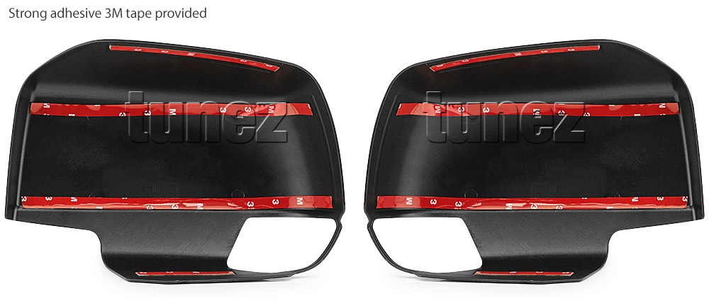 IDM03 Holden Colorado 7 SUV Chevrolet Colorado Isuzu D-Max Side Mirror Cover Guard Protector ABS Trim Generation Gen RG 2012 2013 2014 2015 2016 2017 2018 2019 LT LTZ LS LSX Z71 Matt Matte Material Black OEM Fitting Aftermarket