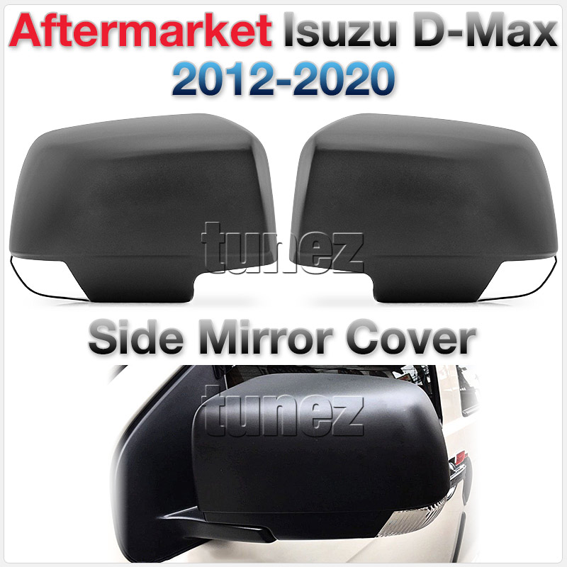 IDM03 Holden Colorado 7 SUV Chevrolet Colorado Isuzu D-Max Side Mirror Cover Guard Protector ABS Trim Generation Gen RG 2012 2013 2014 2015 2016 2017 2018 2019 LT LTZ LS LSX Z71 Matt Matte Material Black OEM Fitting Aftermarket