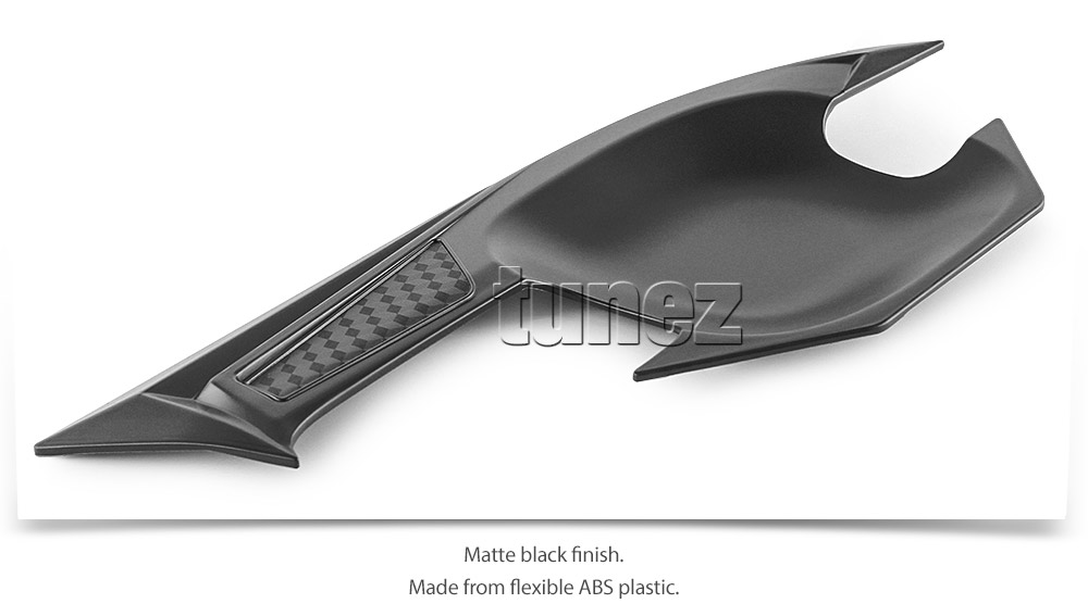 IDM13 Isuzu D-Max DMax RG RG01 Series SX LS-U LS-M High Ride X-Runner 2021 2022 2023 2024 Car Truck Matte Matt Black Edition Door Handle Cup Guard Protector Cover Passenger Front Rear Side For Aftermarket Set Pair Autotunez Tunez UK United Kingdom USA Australia Europe