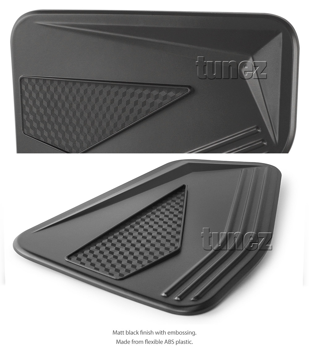 IDM13 Isuzu D-Max DMax RG RG01 Series SX LS-U LS-M High Ride X-Runner 2021 2022 2023 2024 Car Truck Matte Matt Black Edition Door Handle Cup Guard Protector Cover Passenger Front Rear Side For Aftermarket Set Pair Autotunez Tunez UK United Kingdom USA Australia Europe