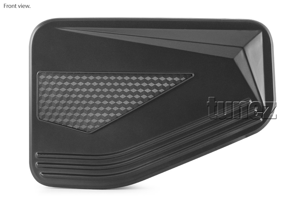 IDM13 Isuzu D-Max DMax RG RG01 Series SX LS-U LS-M High Ride X-Runner 2021 2022 2023 2024 Car Truck Matte Matt Black Edition Door Handle Cup Guard Protector Cover Passenger Front Rear Side For Aftermarket Set Pair Autotunez Tunez UK United Kingdom USA Australia Europe