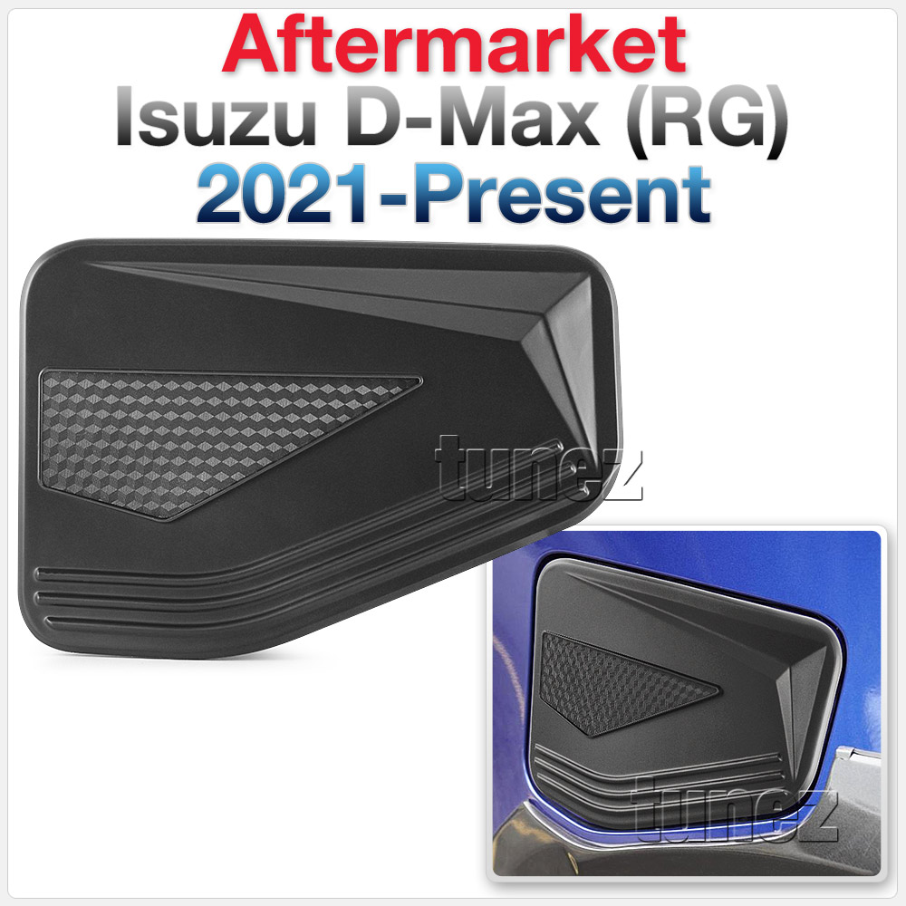 IDM13 Isuzu D-Max DMax RG RG01 Series SX LS-U LS-M High Ride X-Runner 2021 2022 2023 2024 Car Truck Matte Matt Black Edition Door Handle Cup Guard Protector Cover Passenger Front Rear Side For Aftermarket Set Pair Autotunez Tunez UK United Kingdom USA Australia Europe