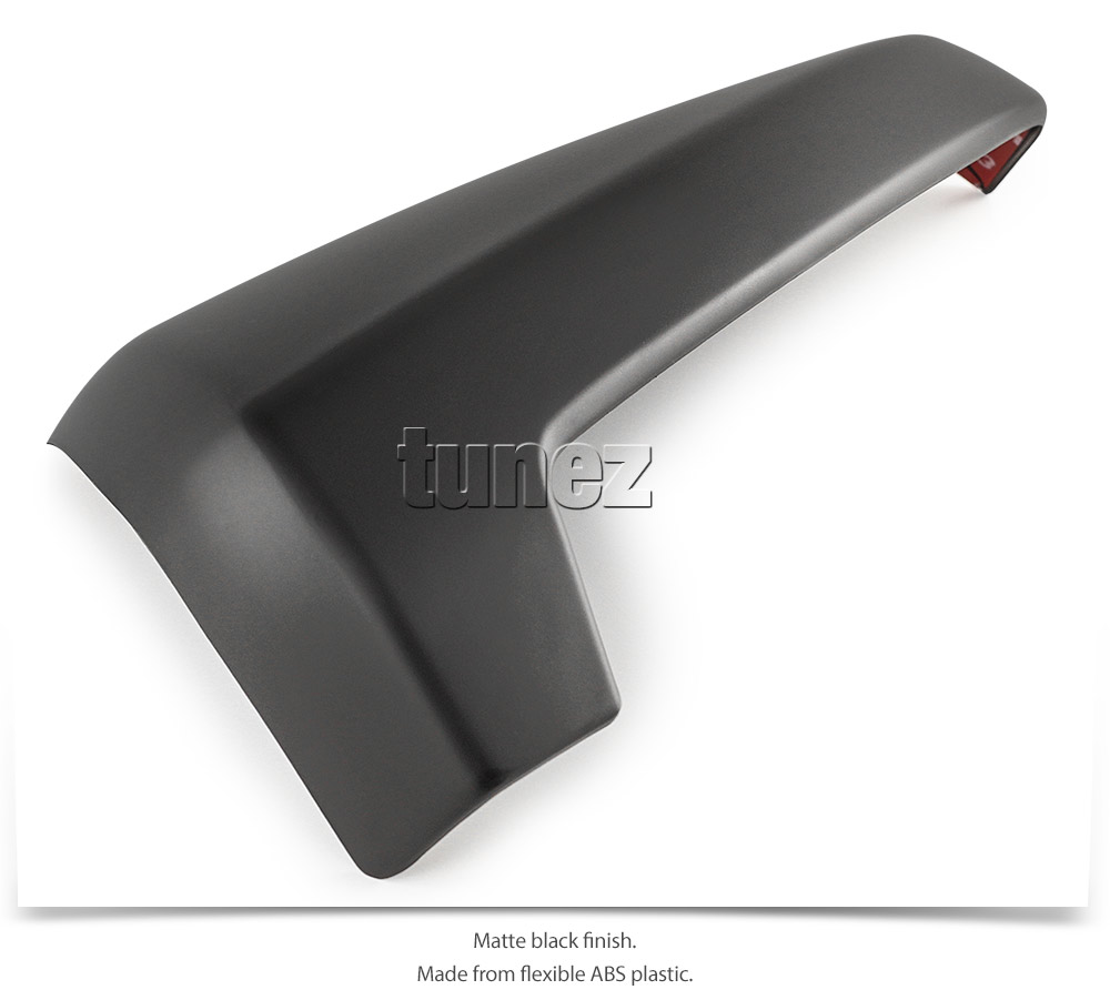 IDM18 Isuzu D-Max DMax RG RG01 Series SX LS-U LS-M High Ride X-Runner 2021 2022 2023 2024 Half Side Mirror Cover Guard Protector Cover ABS Trim 3rd Generation Gen Matt Matte Material Black OEM Fitting Aftermarket